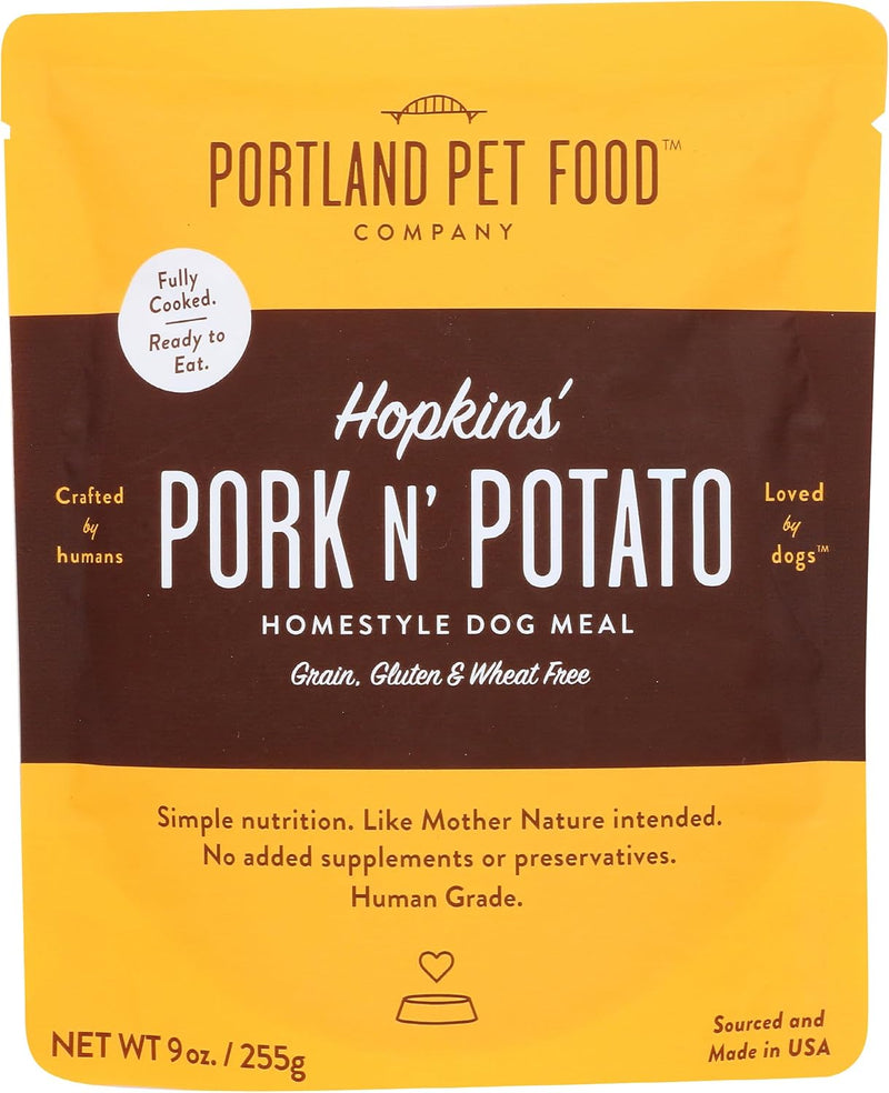 Portland Pet Food Company, Dog Meal Homestyle Hopkins Pork N Potato, 9 Ounce