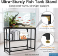 Fish Tank Stand, 40 Gallon Heavy Duty Metal Aquarium Stands, Reptile Tank, Turtle Tank, Breeder Tank Stand, 660LBS Capac