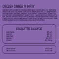 A Strong Heart Chicken Dinner in Gravy Pouches, All Life Stages, 24pk