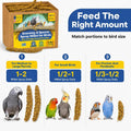 5lbs Economy & Special Spray Millet for Birds – GMO-Free, No Stems (Only Edible Tops) – 100% Natural Sun-Dried Foraging Treat for Cockatiels, Lovebirds, Parakeets, Finches & Canaries