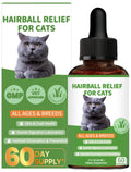Hairball Treatment for Cats - Cat Hairball Remedy - Supports Skin & Coat, Digestion, Cat Furball Treatment, Helps Eliminate and Prevent Hairballs for Indoor Cats and Kittens(Cat Grass Flavor)