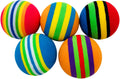 PET SHOW 15pcs 1.4" Interactive Cat Toy Balls for Indoor Cats Colorful Rainbow Soft Foam Kitten Toys Ball for Small Dogs