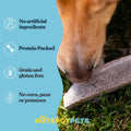 hotspot pets Premium Split Elk Antlers for Dogs - 7 Inch Large Dog Chews (2 Pack) Made in USA -Naturally Shed Antler Bon