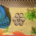 2 Pcs Hermit Crab Food Dish, 9 Grids Food & Water Bowl, Hermit Crab Tank Accessories