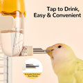 4.1 Fl Oz No Mess Stainless Steel Bird Water Dispenser