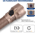 LUMENSHOOTER S3U Rechargeable UV Flashlight Blacklight