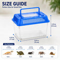 25 Pack Small Reptile Carrier Boxes, 5.9 x 4.3 x 3.7 in