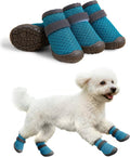 Dog Shoes Breathable Non-Slip Outdoor Booties for Small Medium Dogs, Pet Boots Paw Protector for Hot Pavement Hardwood F