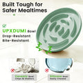 UPXDUMI 6.85'' Wide Shallow Whisker Friendly Slow Feeder Cat Bowl
