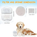 22 Sets Pet Water Fountain Filter Replacement Compatible with Oneisall PWF-002 7L/230oz Dog Water Fountain, Dog Water Bo