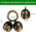 Whimsii Bells for Dog Collars with Easy Clip Clasps, Suitable for Medium to Large Dogs, Extra Loud Pet Tracker, Durable Collar Charms(Bronze & Black, 2 Pack)