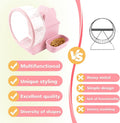 Silent Hamster Wheel Multifunctional Hamster Wheel Quite Running Spinner Wheel Accessories with Food Bowl Water Bottle f