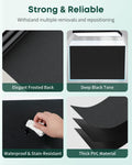 Pawfly Black Aquarium Background, 25.2" x 11.8", Static Cling Tank Background Wallpaper, No Glue Reusable PVC Fish Tank 