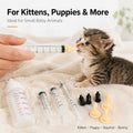 Pet Feeding Syringes with Nipples, Mini Pet Feeding Bottle and Syringes Set, for Small Cat Dog Animals,Newborn Kittens, 