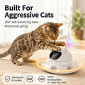 3-in-1 Auto Laser Cat Toy, USB Recharge Motion Activated Kitten Feather Chase Toy