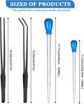 2pcs Aquarium Coral Feeder with Feeding Tweezer Syringe Spot, Blue, Black