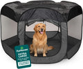 FurHaven Soft-Sided Dog & Cat Playpen, Portable Foldable Indoor & Outdoor Pet Playpen with Mesh Windows & Zippered Door, Navy, Extra Large