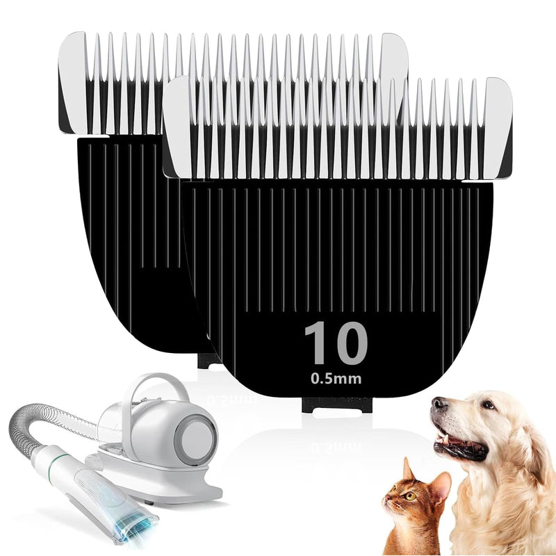 TGSBHIO 2PCS Replacement Blade for nebot P1 Pro Pet Grooming Kit & Vacuum,Size-10 Cut Length 1/50