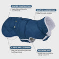 KYEESE Dog Coat Warm Pet Winter Coat with Leash Hole Waterproof Dogs Jacket with Fleece Lined Soft Pet Sweater for Cold Weather Windproof Dog Puffer Coats for Small Dogs Thick Pets Clothes with Pocket