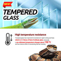 REPTI ZOO Reptile Tempered Glass Extra-Long Terrarium Habitats 48" x 18" x 18" Reptile Amphibians Large Enclosure for Sn