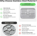 Food Grade Stainless Steel Lick Mat for Dogs, Cat Slow Feeder Mat
