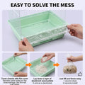 Bird Cage Liners, 80 Disposable Bird Cage Liner Bags, Quick and Easy Bird Cage Cleaning