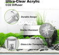 FZONE Acrylic Aquarium CO₂ Diffuser Built-in Check Valve