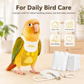 Bird Diaper Clothes Set with Leash and Absorbent Pads, Reusable Parrot Flight Suit Outfit for Cockatiel Conure Budgie