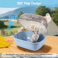 Small Animal Carrier Cage with Water Bottle, Portable Hamster Travel Case