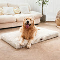 Cozila Dog Beds for Large Sized Dog, Orthopedic Pet Bed with Waterproof Lining, Soft Short Plush Surface & Egg Crate Foam, Machine Washable Pet Bed with Removable Cover & Anti Slip Bottom