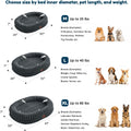 ChiXnuggle Orthopedic Dog Bed for Medium Dogs, Waterproof Faux Rabbit Fur Dog Couch with Egg Crate Foam Support and Washable Removable Cover, Bolster Pet Sofa with Non-Slip Bottom, 30x24x7, Dark Grey