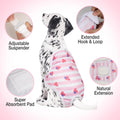 Jollywoods 3 Pack Washable Female Dog Diaper Onesie Sanitary Pantie with Adjustable Suspender, Reusable Fixed Doggie Dia