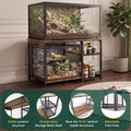 Alotiki 120 Gallon Reptile Tank Stand 48"x24" with Power Outlet(Only Stand)