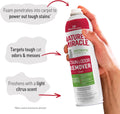 Nature's Miracle Cat Stain & Odor Remover Foam, Tough On Cat Urine, Feces, Vomit, Drool and Other Organic Stains and Odors, 17.5 oz