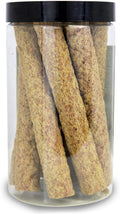 Apple & Oat Puff Sticks (6 oz.) - Healthy Natural High Fiber Chew Treat Made with Oat Hay - Rabbits, Guinea Pigs, Hamste
