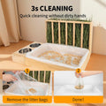 BESNEW Small Animal Bedding & Litter,50 pcs Disposable Rabbit Cage Liner Bags 3s Quick Clean for Bunny Cat Guinea Pig Fe