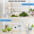 AKKEE Aquarium Vacuum Gravel Cleaner: 18W Gravel Vacuum for Fish Tank with Strong Suction for Automatic Change Water, Re