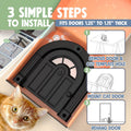 Purrfect Portal Meow Manor® Cat Door Interior Door - No-Flap, Fits Cats Up to 20 lbs, Easy DIY Setup, No Training Needed