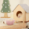Small Ceramic Pet Hamster Bowl, Easy to Clean Anti Flipping Hamsters Food and Water Bowl, Small Animal Bowls for Dwarf H