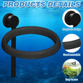 Magnetic Fish Feeding Ring, Automatic Turtle Feeder for Aquarium Floating Aquarium Feeder Self-Adjusting to Water Level,