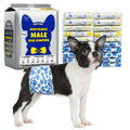 Dono Dog Diapers Male, Disposable Male Dog Wraps 60ct, Ultra Absorbent Doggie Diapers, Rapid-Dry Leak-Proof Puppy Diapers, Wetness Indicator Excitable Urination Incontinence, Small