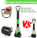 ienjoyed 36“ Large Dog Pooper Scooper for Large Dogs Heavy Duty, Non-Breakable Dog Poop Scooper with Wide Handle for Gra
