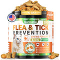 Flea and Tick Prevention for Cats, 500 Crunchy & Creamy Chews, Cat Flea Chewables with Natural Oral Flea Treatment Supplement Cats, Skin & Coat Support - All Breeds & Ages - Chicken and Krill Flavor