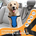 Vehicle Harnesses, 2 in1 Dog Belts for Cars, 2 Pack Pet Harnesses Headrest Restraint Clip Adjustable Dog Car Harness Belt with Anti-Shock Elastic Bungee Buffer for All Vehicles (Black)