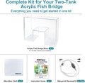 Two-Tank Aquarium Bridge, 4 in Gap Negative Pressure Fish Tank Kit