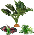 Moonorange Reptile Artificial Plants, Terrarium Plants Decorations Supplies, Aquarium Fish Tank Plant, Amphibian Habitat