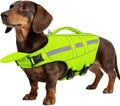 ASENKU Dog Life Jacket, High-Buoyancy Life Vest with Removable Front Float, Rescue Handle and Reflective Strips, Adjusta