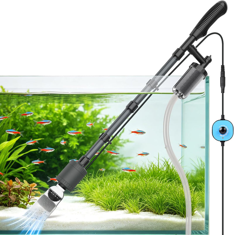fishkeeper 6 in 1 Electric Aquarium Gravel Cleaner, Fish Tank Cleaner Kit
