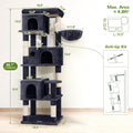 Globlazer F66 Corner Cat Tree, 66in Multi-Level Climbing Tower