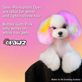 OPAWZ Semi-Permanent Dog Hair Dye, Food-Grade Pigment Dog Dye, Non-Toxic Pet Hair Dye for Dogs, Cats and All Pets Can be